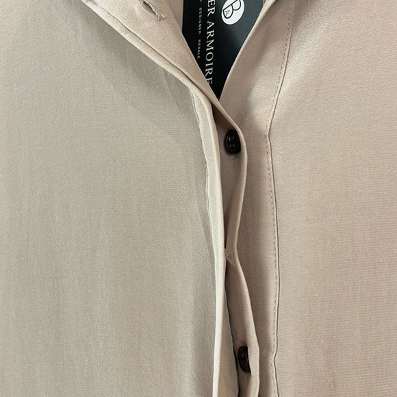 AllSaints Roka Rose Pink Silk-Blend Asymmetrical Dress - Picture 5 of 11